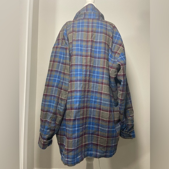 Oversized flannel front button up - Picture 10 of 13
